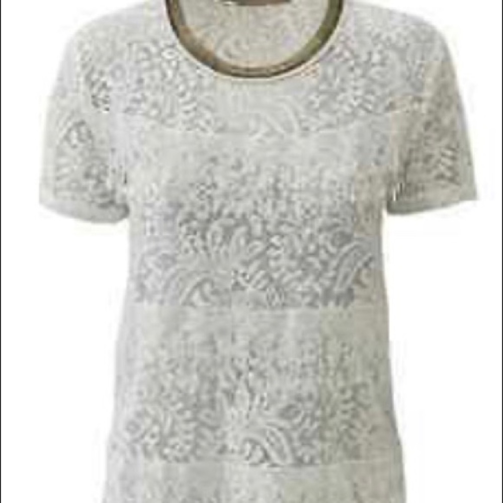 Comme lace fringe top